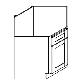 Diagonal Sink Base Cabinet