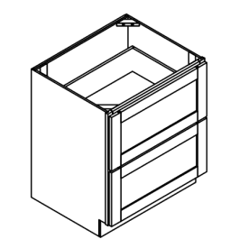 Two Drawer Base Cabinet