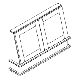 Wall Hood With Decorative Door