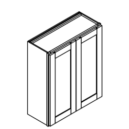 30″H Two Door Wall Cabinets