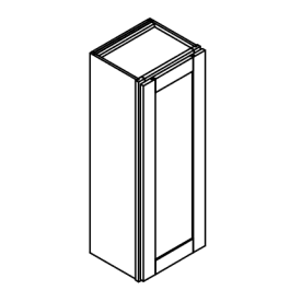 2″H One Door Wall Cabinets