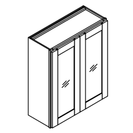 36″ High Two Door Wall Cabinets