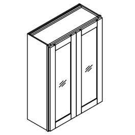 42″ High Two Door Wall Cabinets
